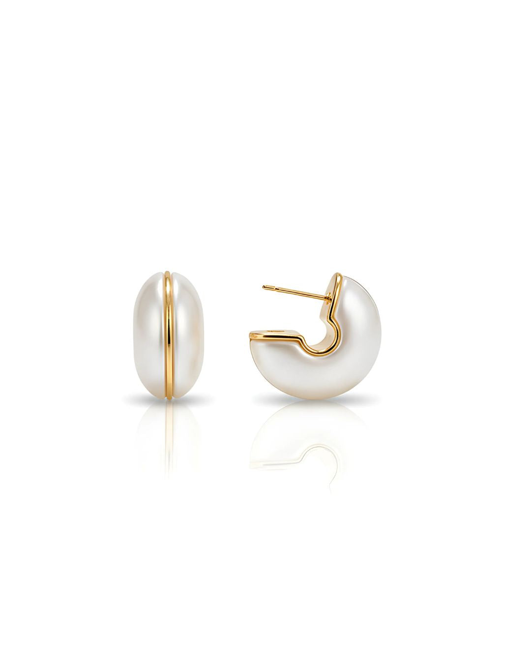 Glossy Pearl hoop