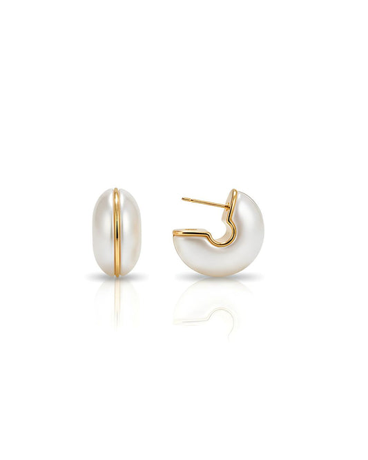 Glossy Pearl hoop
