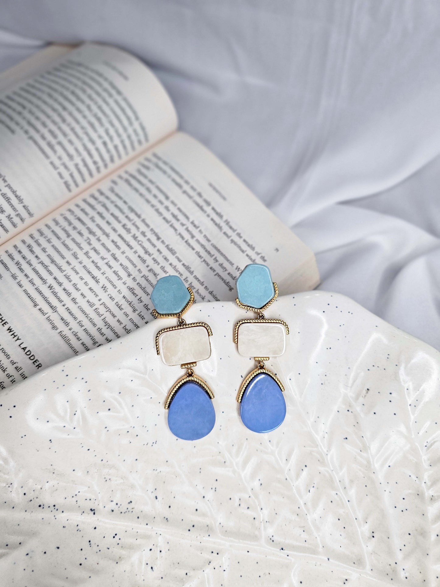 Ocean Love Stone Danglers