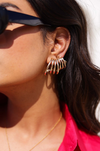 Multi Rings Ear Cuff