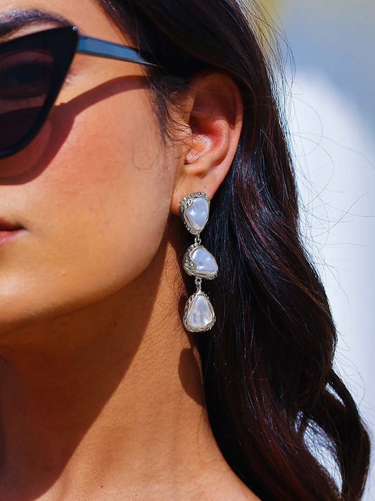 Mother of Pearl Danglers