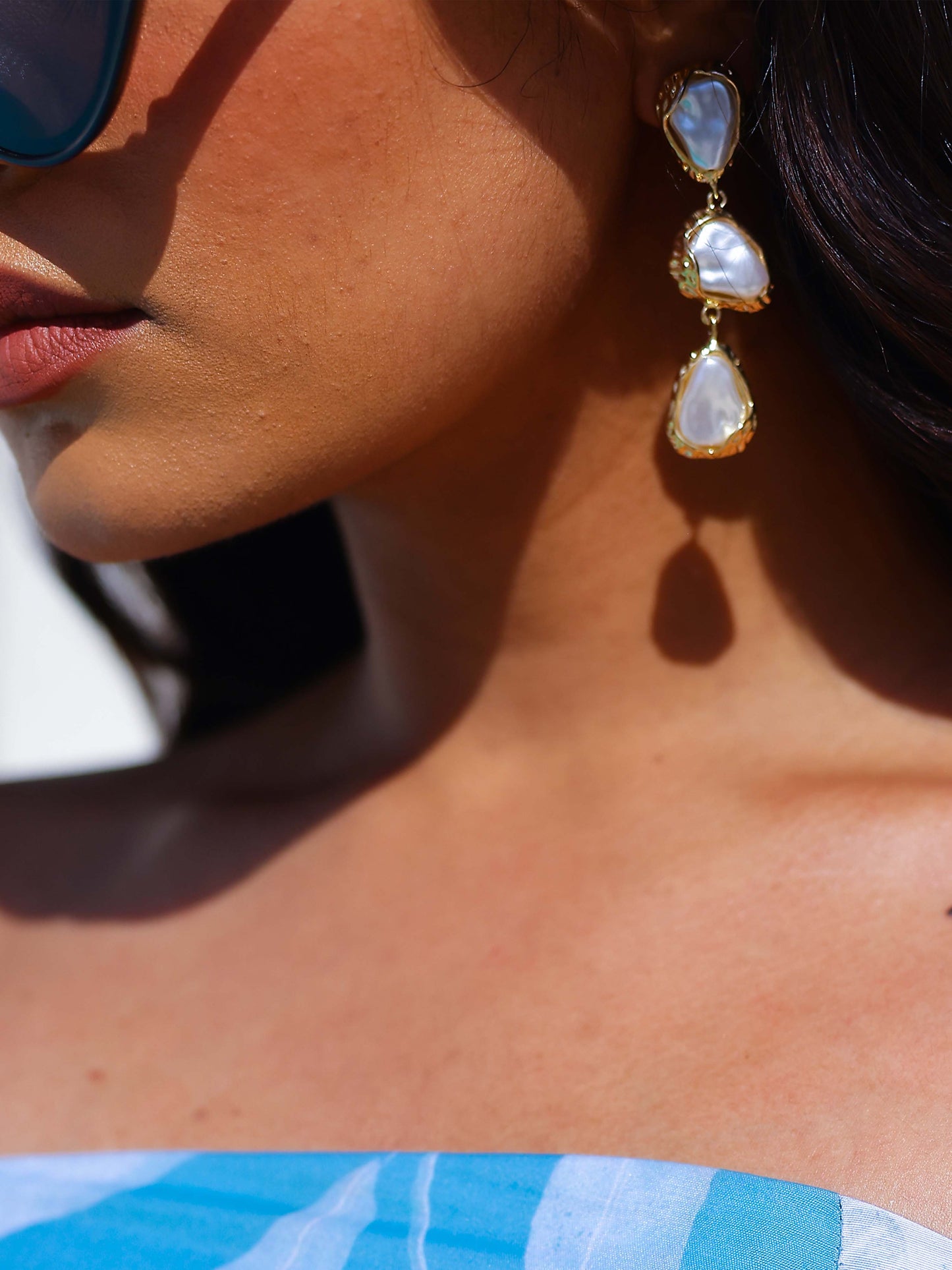 Mother of Pearl Danglers